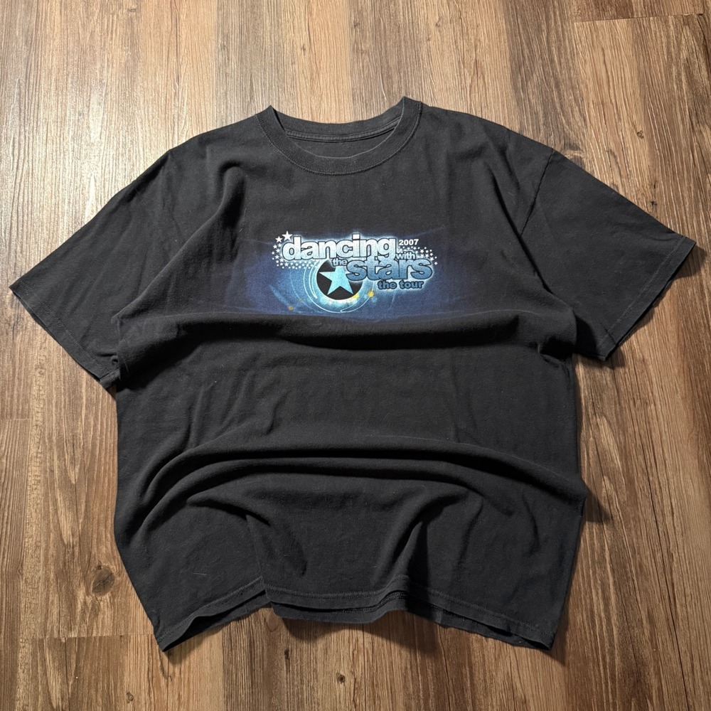 Dancing With The Stars 2007 The Tour Graphic T-Shirt Black Mens XL DWTS Vintage